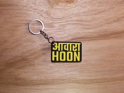 Awara Hoon - Black - Designable Dialogues Keychain (Combo Set Of 2)