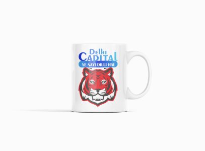 Delhi Capital, Red tiger face - IPL designed Mugs for Cricket lovers