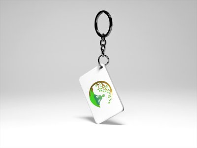 Yoga lady meditating - Printed Acrylic Keychains(Pack Of 2)