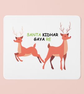 Find The Santa : Elegantly Designed Mouse Pad, Best Gift For Boys Girls