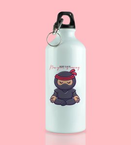 Keep Calm, New Year Printed Aluminium Water Bottle