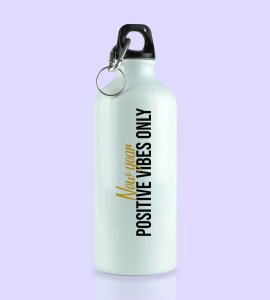 Positivity, New Year Printed Aluminium Water Bottle