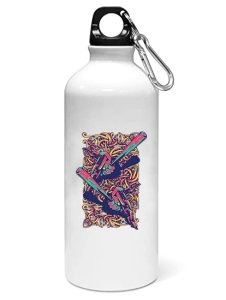 Two baseball bats - Sipper bottle of illustration designs