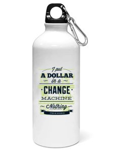 I put a dollar - Sipper bottle of illustration designs