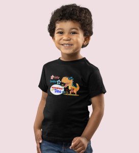 Rockstar Dino, Boys Printed Crew Neck T-Shirt