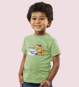 Rockstar Dino, Boys Printed Crew Neck T-Shirt