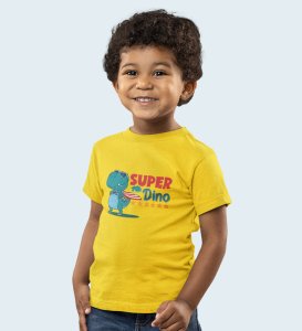 SuperoHero Dino, Boys Printed Crew Neck T-Shirt