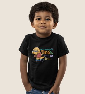 Dino Skater, Printed Cotton Tshirt for Boys