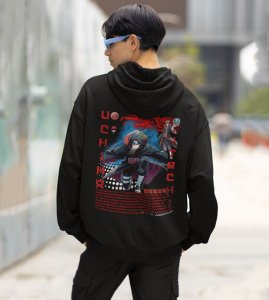 The Master of Genjutsu and the Burden of Truth Printed Black Cotton Hoodie For Men