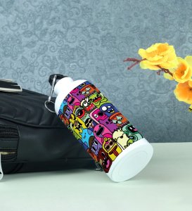 Cool Mobs for a Refreshing Sip on Aluminium Water Bottle 600ml