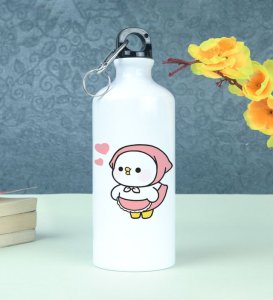 Duckling Chef with Apron Printed Aluminium Water Bottle 600ml