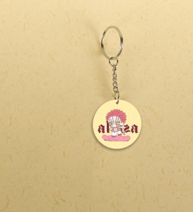 The Little Demon Akaza Fierce and Adorable Anime Printed Round Keychains Pack of 2