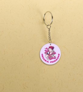 The Charismatic Hisoka Morow Master of Illusion and Intrigue Anime Printed Round Keychains Pack of 2