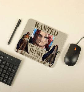 Fearless Captain of the Red-Haired Crew: Poster Printed Mousepad