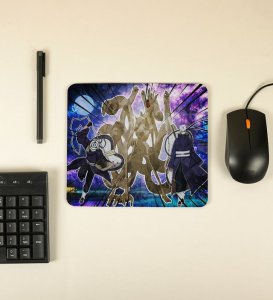 Masters of Void and Chakra: Obito Uchiha and Ten-Tails Printed Mousepad