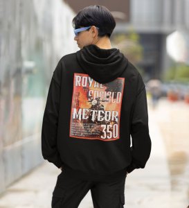 Classic Looks Unforgettable Rides  Printed Black Hoodie for Men