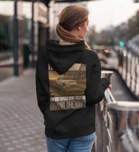 Explore the Outdoors Premium Off-Road SUV Printed Black Hoodie for Women