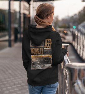 The King of the Trails 4x4 Adventure Vehicle Printed Black Hoodie for Women