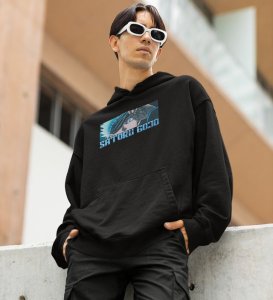 Playful Eye Visionary Power Cotton Black Hoodie for Men