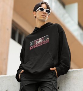 Eyes That Reflect Storms Power Cotton Black Hoodie for Men