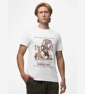 Eyes of Flame: The Fire Eye Hunter Graphic Printed White T-Shirt